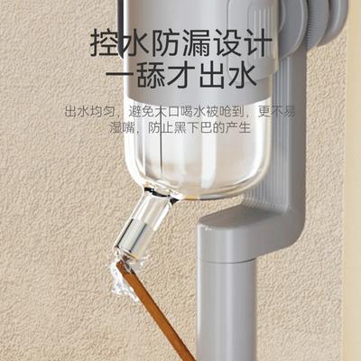 Alimentateur d'eau vertical multifonctionnel pour chien, bouche non mouillée, distributeur d'eau automatique à suspendre, gamelle pour animal de compagnie chat chien, fournitures pour animaux de compagnie