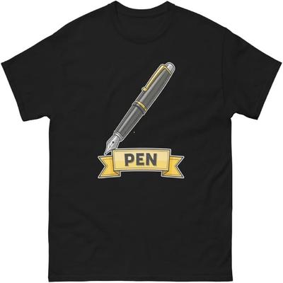 T-shirt Objet Illustration Populaire Stylo