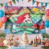 Golden Symbols Wall Tapestry Art For Birthday Wedding Party Backdrop Family Gift