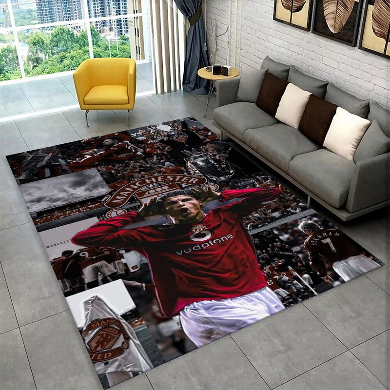CR13 Goat R-Ronaldo Football Star Carpet Rug for Playroom Bedroom Living Room Sofa Home Decor,kids Area Rug Non-slip Floor Mat