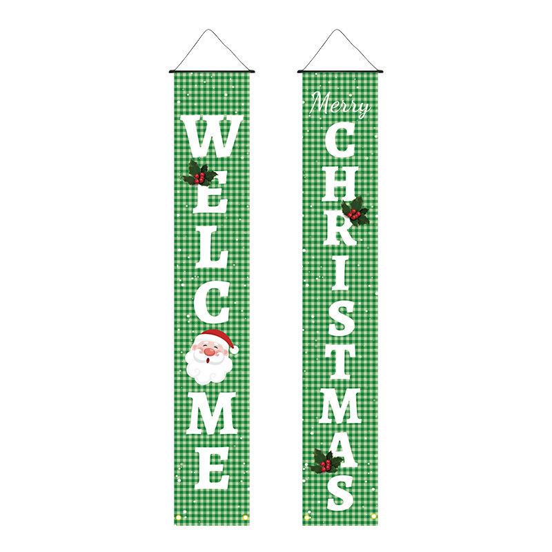 Christmas Nutcracker Couplets Door Curtain Flags | Festive Porch Decor
