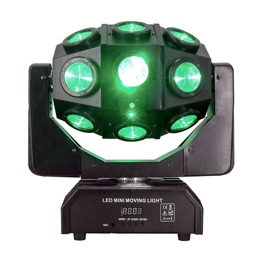 200W Stage Projector Three Heads RGBW 3in1 LED Laser Beam Rotating Moving Head Lights DMX512 for Nightclub Disco Party