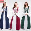 Plus Size European Medieval Renaissance Halloween Maxi Dress Costume