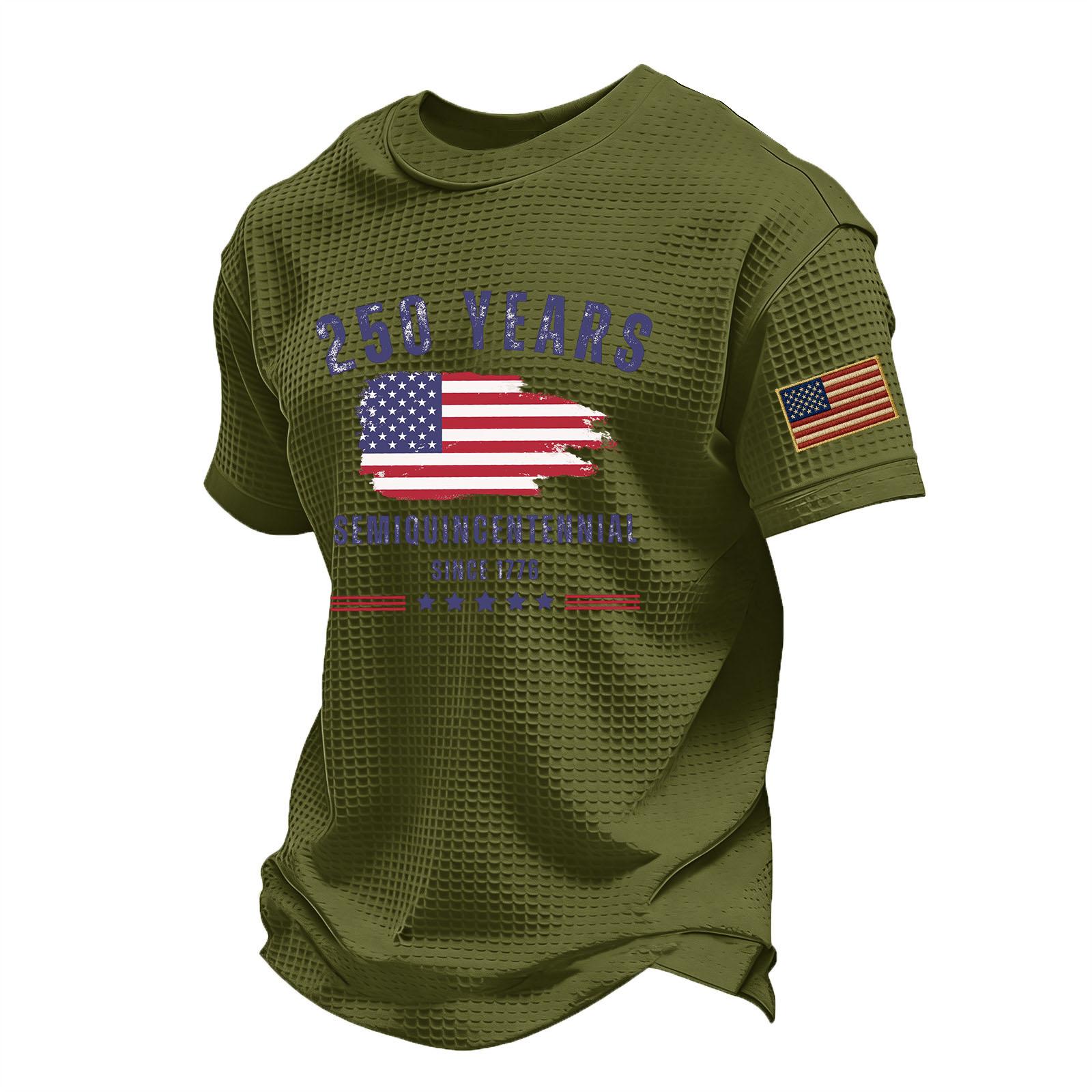 

Men s Casual Round Neck Lightweight Breathable Short-Sleeve Top L армия зеленый