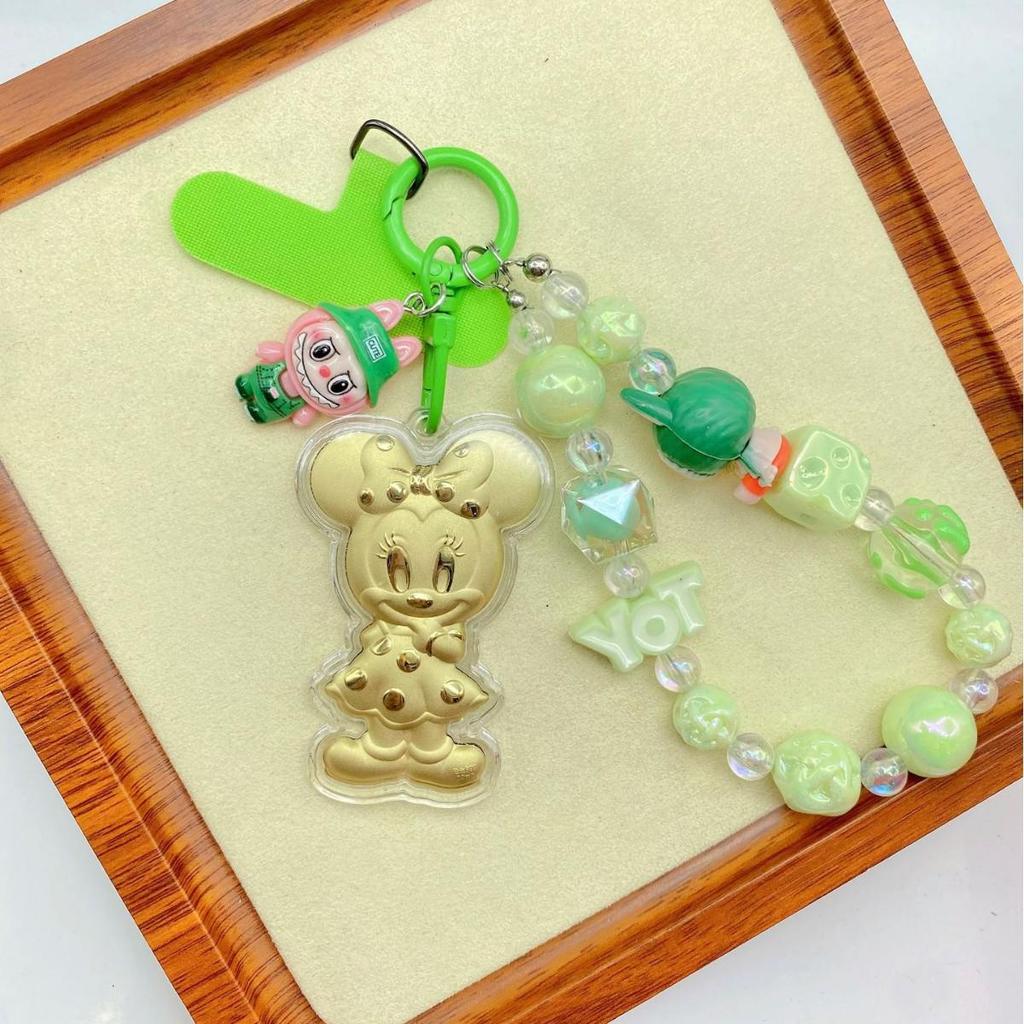 2026 Year of the Horse Wealth Charm Cute Gold Phone and Bag Lanyard with Cartoon Sticker Gift