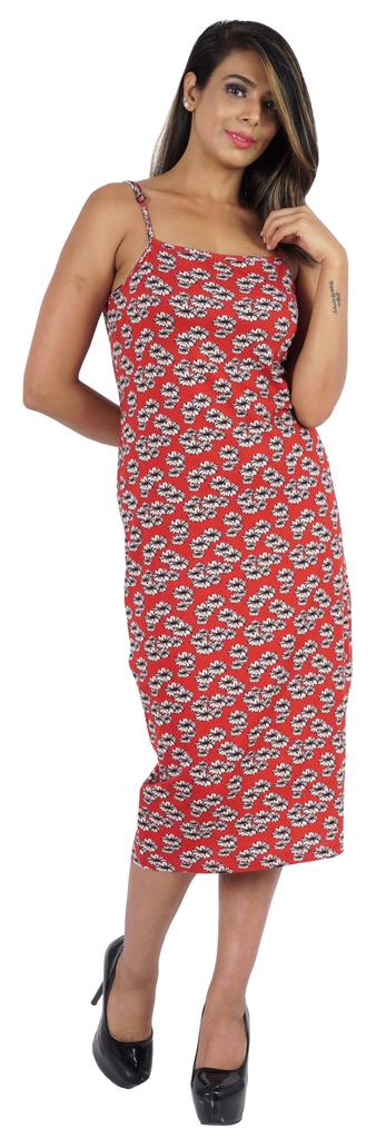Inkmeso Womens Sexy Spaghetti Strap Dress Printed Bodycon Club Party Midi