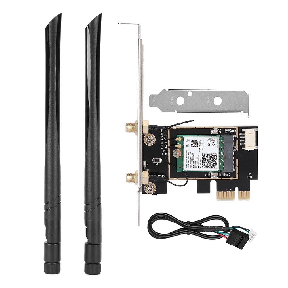 Dual Antenna Network Card Computer Accessory Wireless WIFI 6th Generation for Inel AX200