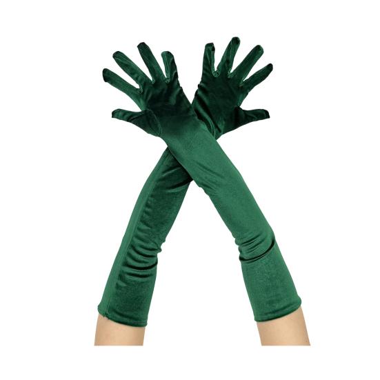 Women Velvet Long Gloves Retro Elbow Length Gloves 1920s Flapper