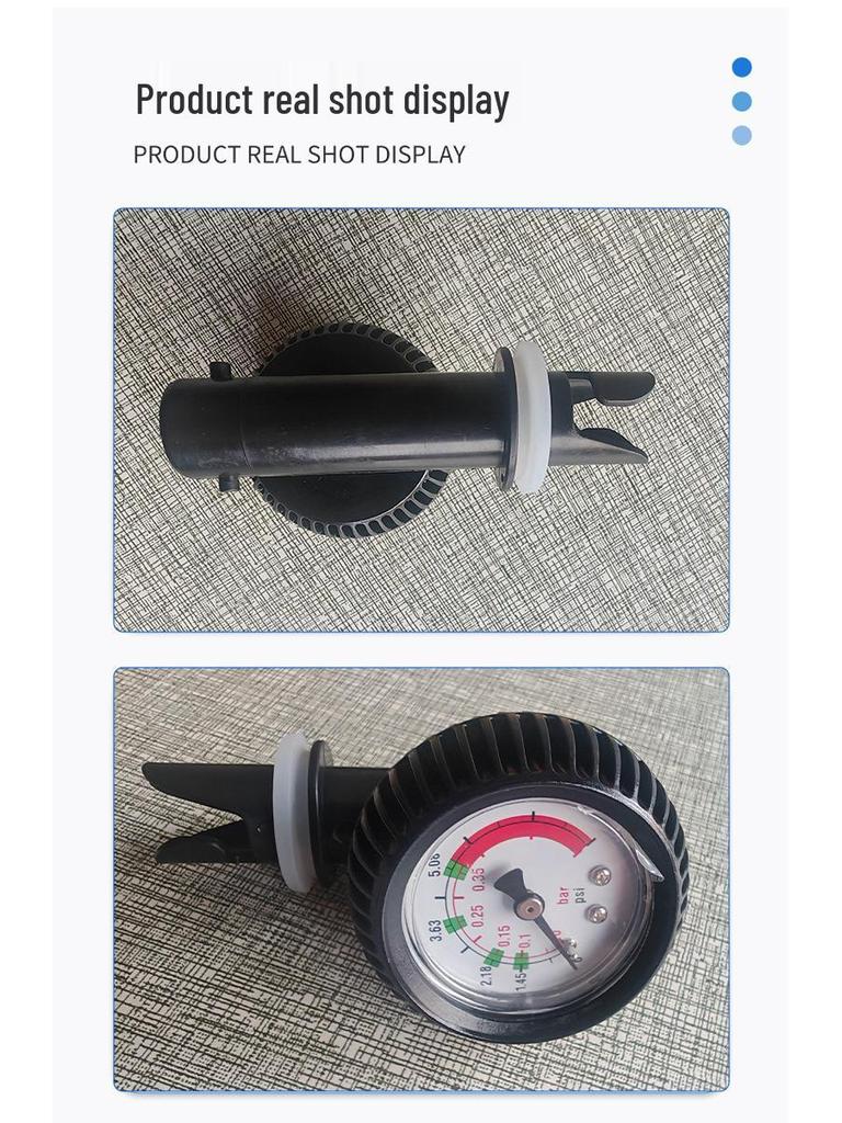 Hava Pompası Basınç Göstergeli 5 PSI PVC Şişme Bot Kayak Kano Botu