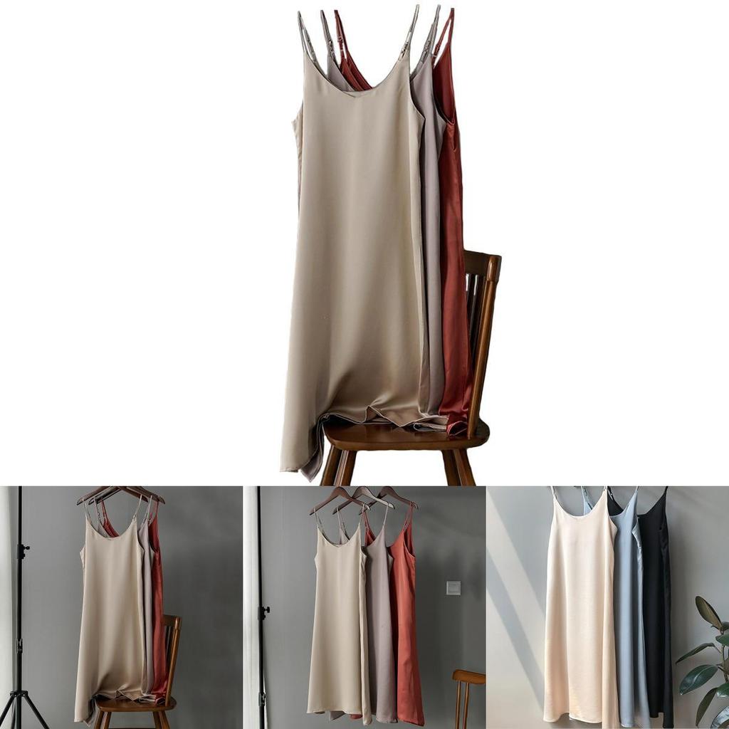 Elegant Women Satin Silk Slip Dress With Soft Touch For Casual And Cocktail Occasions