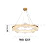 Postmodern Minimalist Nordic Luxury Circular Chandelier for Living Room or Dining Room