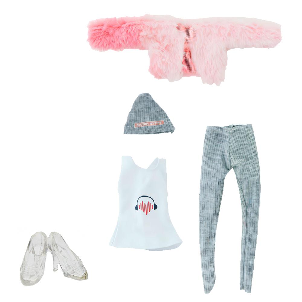 11.5'' Girl Doll Clothes with Shoes Mixed Style Winter Coat Blouse Pants Dress 11.8'' 30cm Doll Boots Accesories Toy