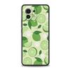 Handyhülle für Xiaomi Mi 15 14 13 12 11 Lite 14T 13T 12T 11T Pro Poco X6 X5 X3 Pro F6 F5 F4 Frucht Zitrone Schwarze Hülle