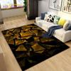 3D Abstract Geometric Visual Illusion Area Rug Large,Carpet Rug for Living Room Bedroom Sofa,Kitchen Doormat Non-slip Floor Mat