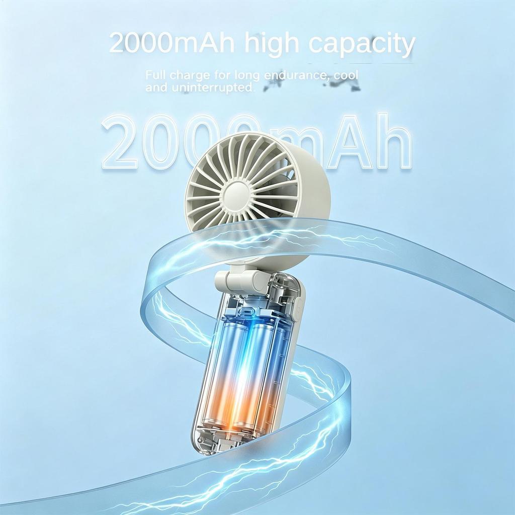 Clip On Fan Rechargeable Handheld Personal Mini Personal Fan Portable Cooling For Home Bedroom Office Desk Table Stroller Travel
