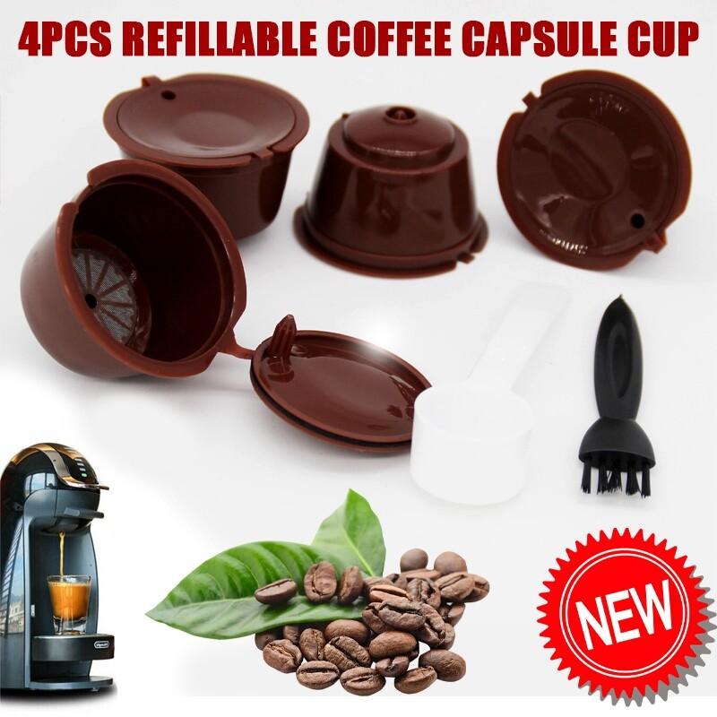 4 шт. Многоразовая капсула для кофе для Dolce Gusto Nescafe Многоразовый фильтр-картридж
