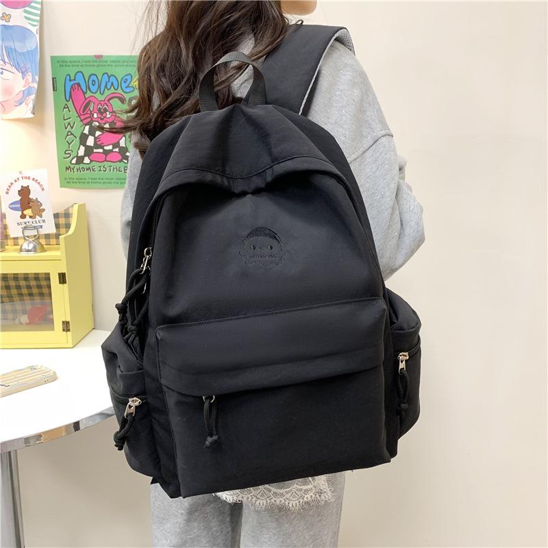 Schoolbag New College Style Large Capacity School Bag Female Middle and High School Students Travel Backpack Lightweight and Simple Niche Backpack