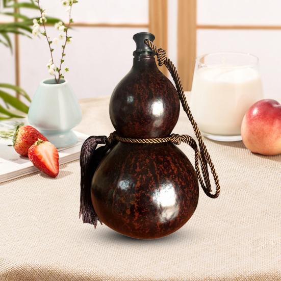 500/1000ML Gourd Water Bottle with Braided Strap Leak-proof Travel Sports Water Bottle Vintage Chinese Style Monkey King Wukong Drinking Bottle