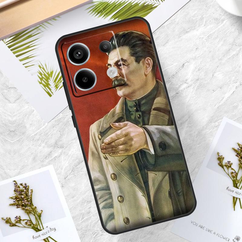 Russian Commander Stalin Case For Xiaomi Redmi Note 13 14 Pro 12 11 10 15 Pro Plus Redmi 15 10C 12C 13C 14C 15C Cover