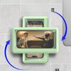 Waterproof Phone Storage Box In Bathroom Foldable Rotatable Adjustable for Showering Watchi TV No Need for Punching Storage Rack