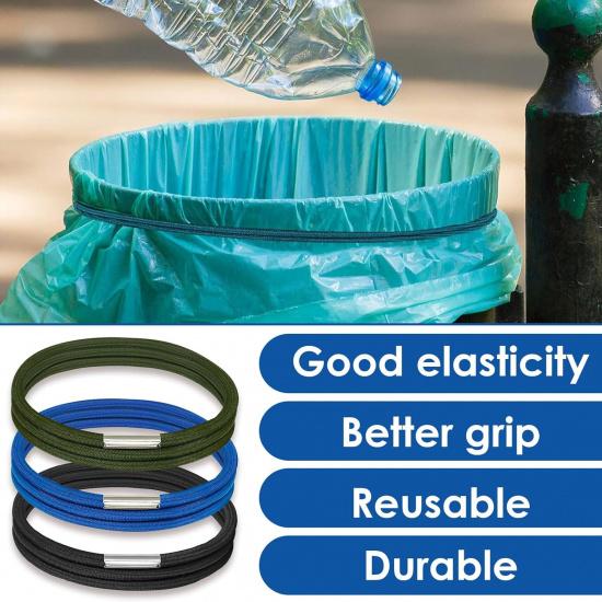 9PCS Large Rubber Bands for 55, 65 Gallon Trash Cans, Garbage Can Elastic Bands