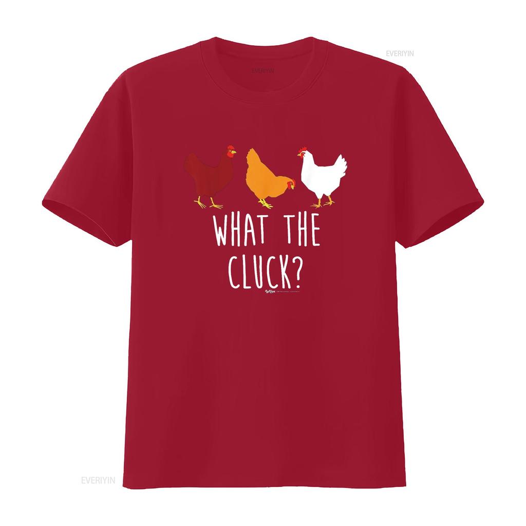 What The Cluck Funny Chicken Farmers T Shirt Vintage Washed Designer Clothes Fashion Graphic Homme Slightly Breathable Soft