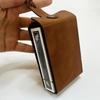 Folding Cribbage Board Game Set Fun Table Game with Wooden Board Faux Leather Case Classic Cribbage Game with Full Deck of Cards