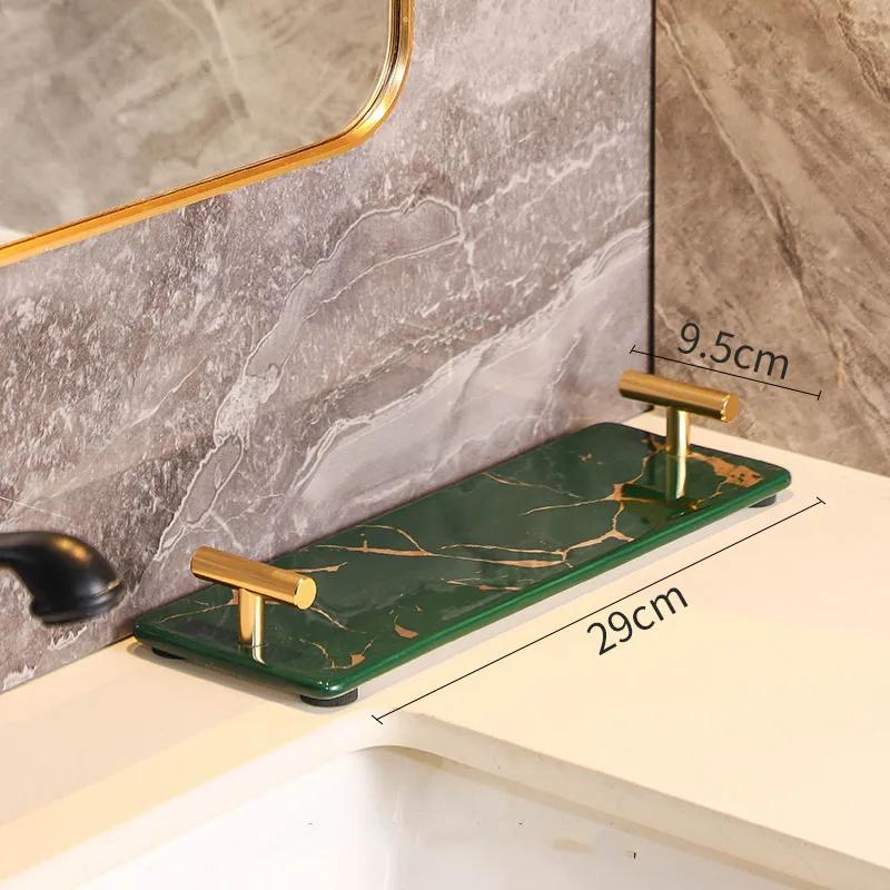 Creative Marble Texture Ceramic Toothbrush Cup Bathroom Accessories Set Soap Bottle Toothbrush Holder Soap Dish Household Tray