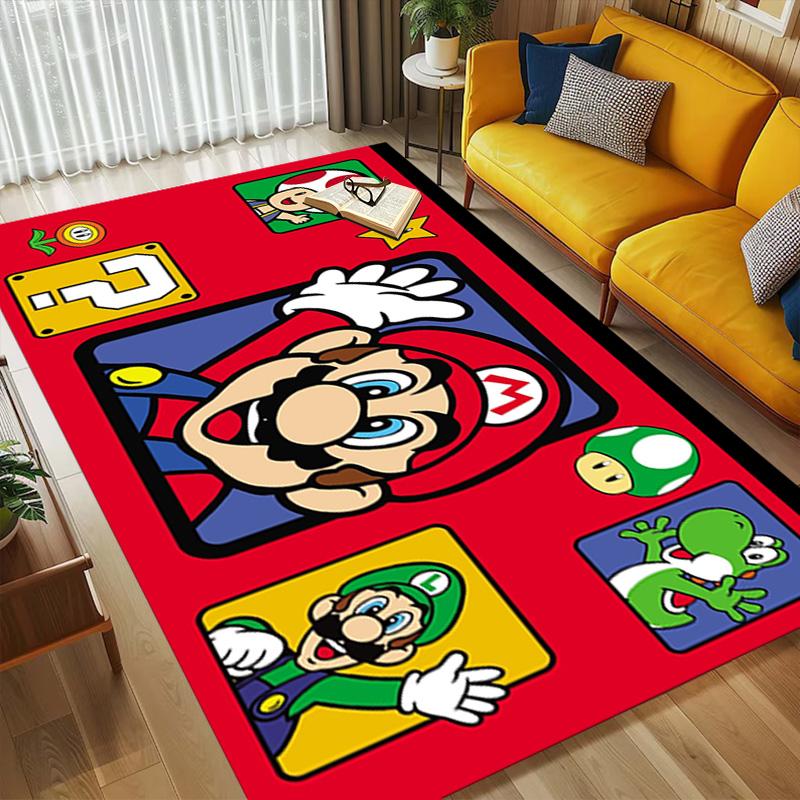 Super Mario Bros Living Room Nonslip Area Rug Soft Carpet For Bedroom Game Playroom Sofa Office Home Decor Doormat Christmas Gift C9291453