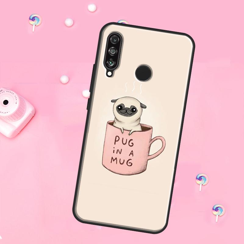 Funny Pug Dog For Huawei Nova 10 9 SE 3i 7i 8i 11i 12i Y73 Y90 Y70 Y72 Y61 Y91 P60 Pro P30 P40 Lite Case