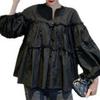 2023 Spring/Autumn Korean Style Sweet Loose Babydoll Puff Sleeve Shirt for Women