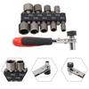 Socket Wrench Spanner Set 5-13mm 6.35mm/1/4 Inch Adapter
