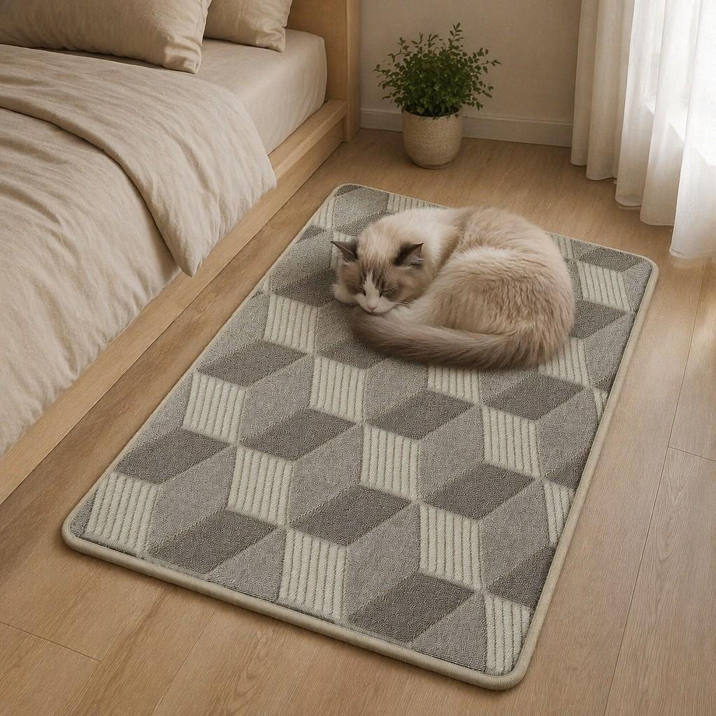 Pet Minimalist Style Small Fresh Entrance Entrance Bathroom Kitchen Floor Mat Floor Mat Non-slip Machine Washable Carpet 2026