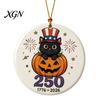 Decorative Crafts for Home Halloween 250th Anniversary Ornament, America 1776-2026 Acrylic Hanging Decoration, Gifts Couples Collectible Patriotic