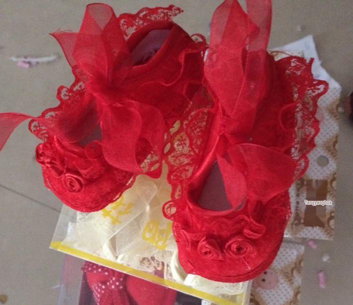 Baby Lace Prewalker Princess Shoes (Newborn) Xsx012