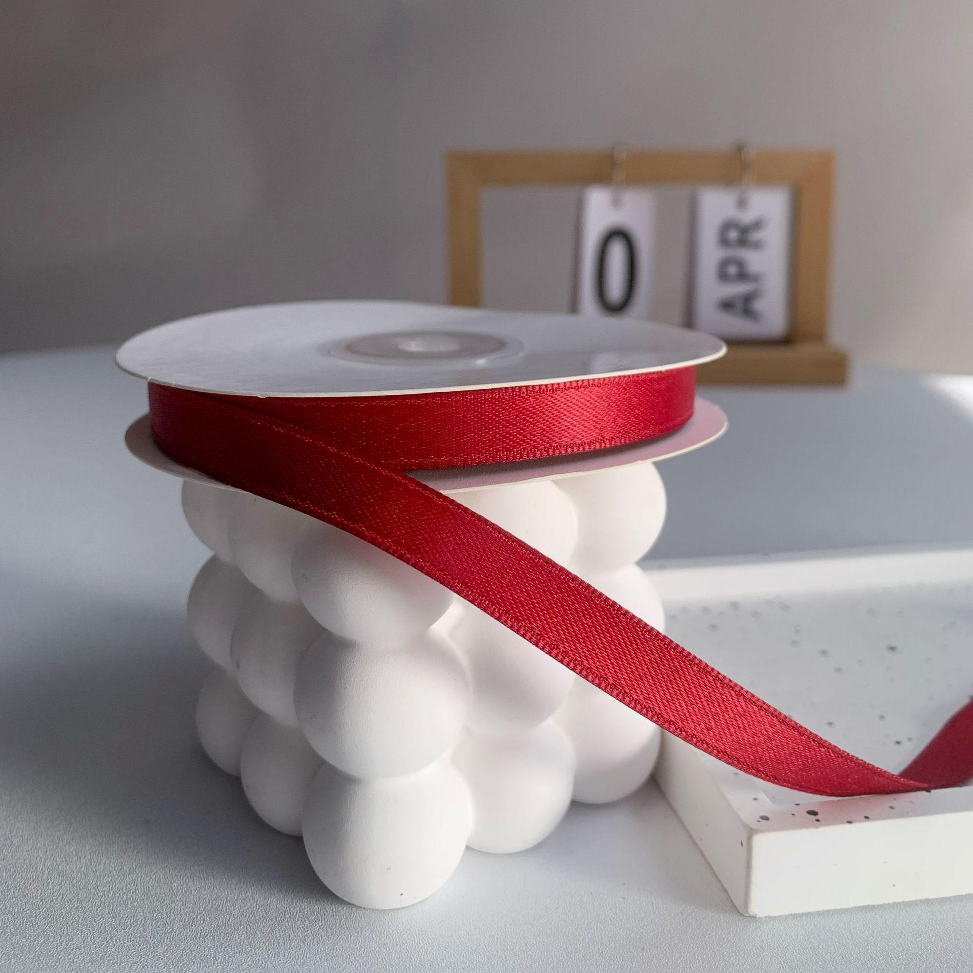 

Корейська матова стрічка з поліестеру та бавовни для самостійного виготовлення бантів та прикрас для волосся, 1 см