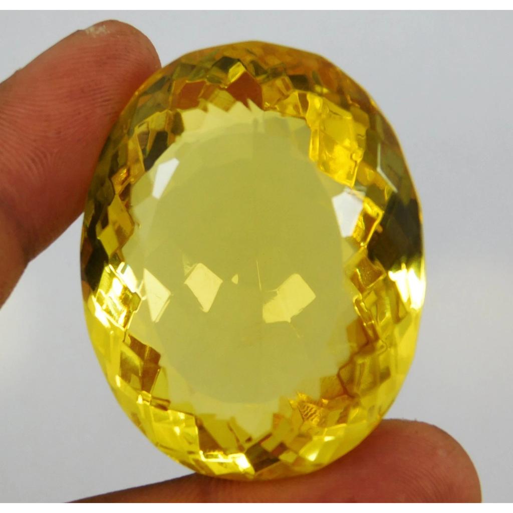 CERTIFIED 250.85 Ct Natural Yellow Citrine Oval Cut Brazilian Loose Gemstone