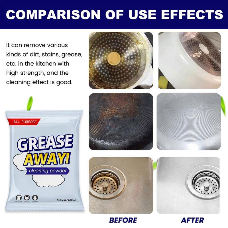 Kitchen All Purpose Cleaning Powder Scouring Powder 150g Degreaser Cleaner Heavy Duty For Pots And Pans Oil Stain Grease Remover