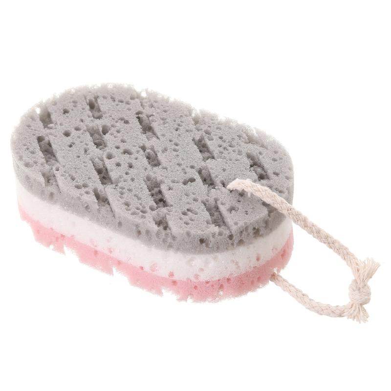 Colorful Three-layer Sponge Bath Scrub Thickened for Adults Can Be Hung for Bathing Foaming Bath Towel Bath Sponge