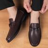 Fashion Men's Genuine Leather Loafers Slip-On Loafers Men Comfortable Walking Shoes Casual Breathable Flats Driving Moccasins for Men