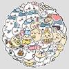 50 Cute Style Graffiti Stickers Mobile Phone Computer Waterproof Decorative Stickers Creative Stationery Stickers