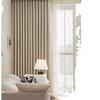 Thickened velvet master chenille curtains high temperature setting living room floor-to-ceiling windows finished bedroom curtains bay window shading