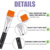 Bowitzki Face Paint Brush Set 6pcs Artist Brushes for Body Face Painting Acrylic Watercolor Oil Gouache