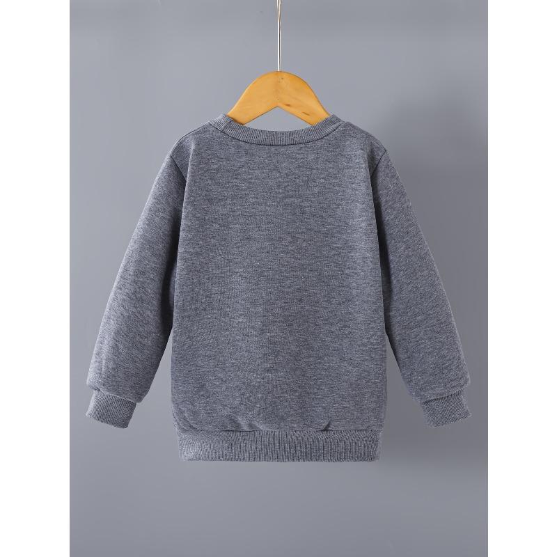 European sizes Fashionable Round-Neck Sweatshirt for Kids, Featuring Trendy Patterns And Prints. Suitable for Children Aged 3-10