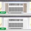 Insulation Side Panels 2 Pieces Window Air Conditioner Insulation Foam Panels Heat And Draft Insulating Tool With Top Sealing