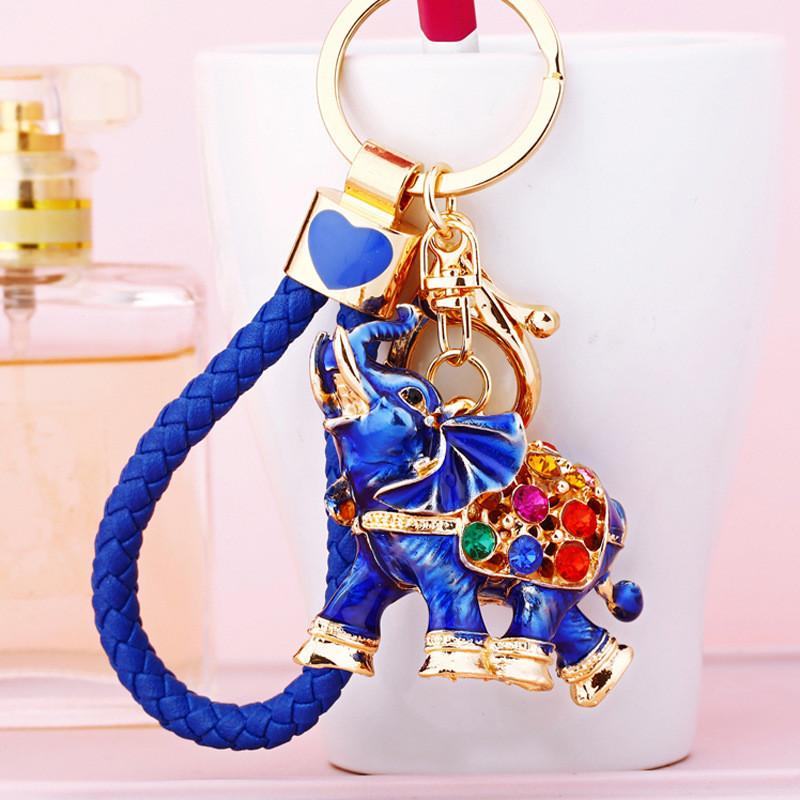 Stunning Rhinestone Elephant Car Keychain Creative Gift For Women With Unique Design