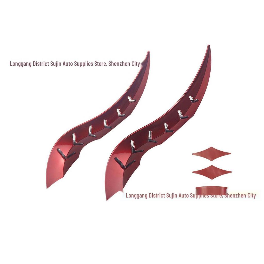 Carbon Fiber Dragon Horn Roof Ornament Spoiler Fin for Various Car Models