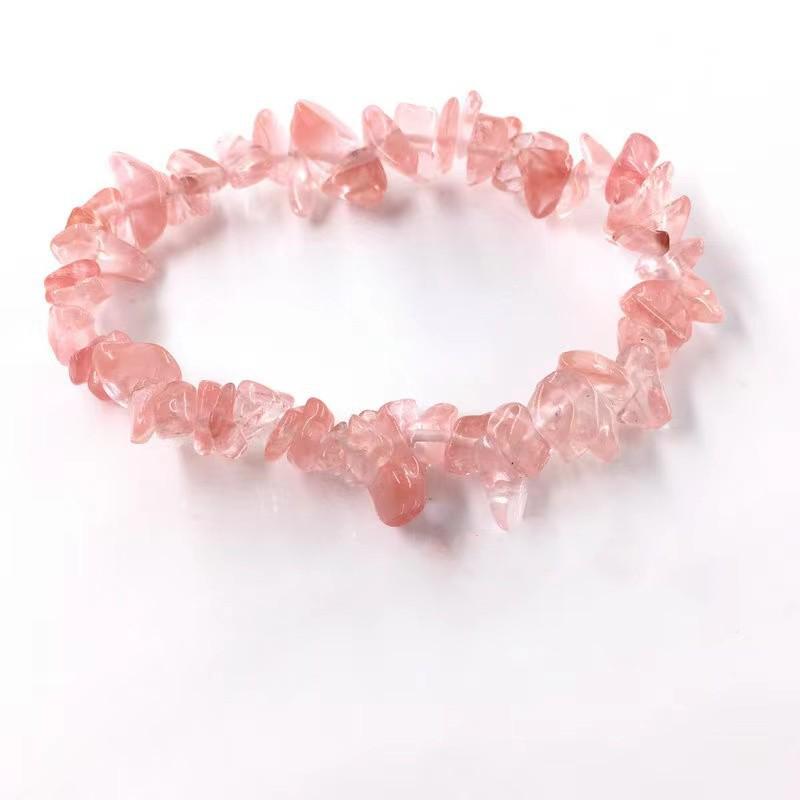 Natural Stone Stretchable Crystal Gravel Bracelet