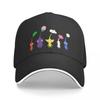 Cute Pattern Blue Pikmin Game Multicolor Hat Peaked Womens Cap Personalized Visor Cycling Hats