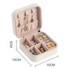 Travel Organizer Jewelry Case Leather Storage Earrings Necklace Ring Jewelry Organizer Display Portable Mini Jewelry Storage Box